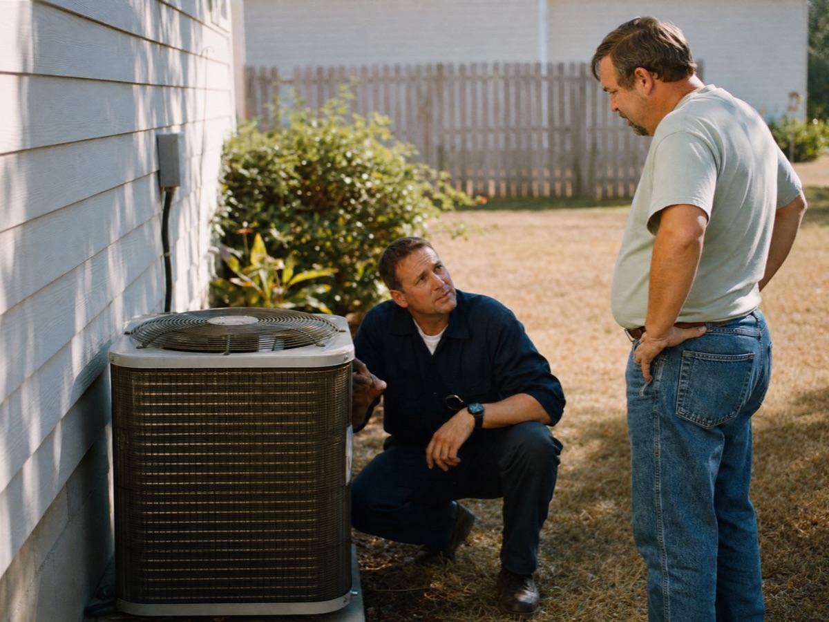 A sales conversation in HVAC