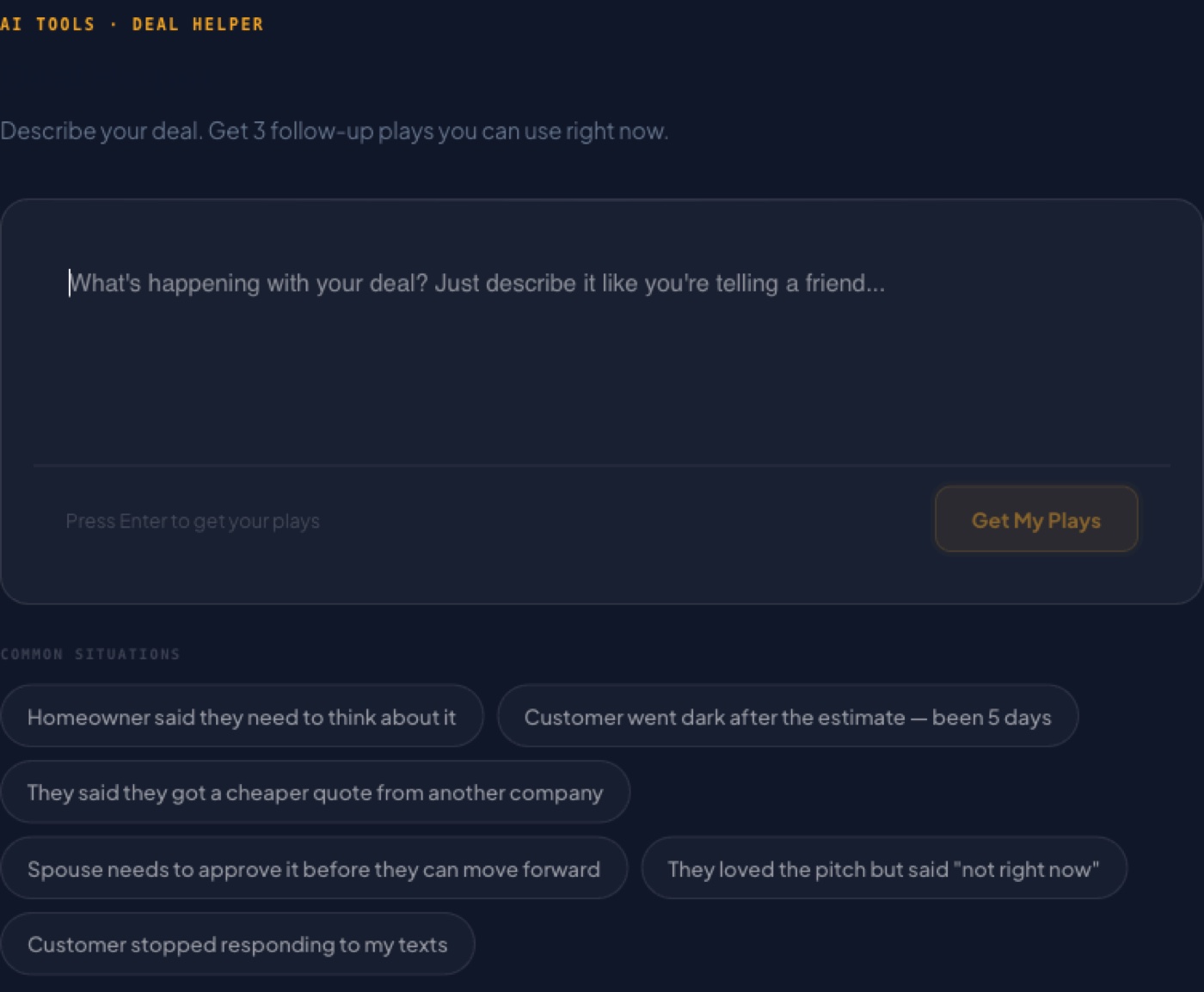 Revenue OS · Deal Helper